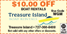 Discount Coupon for Treasure Island Boat Rentals